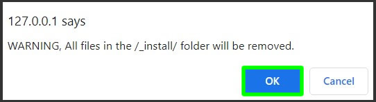 confirm deletion of install folder inside p7builder folder