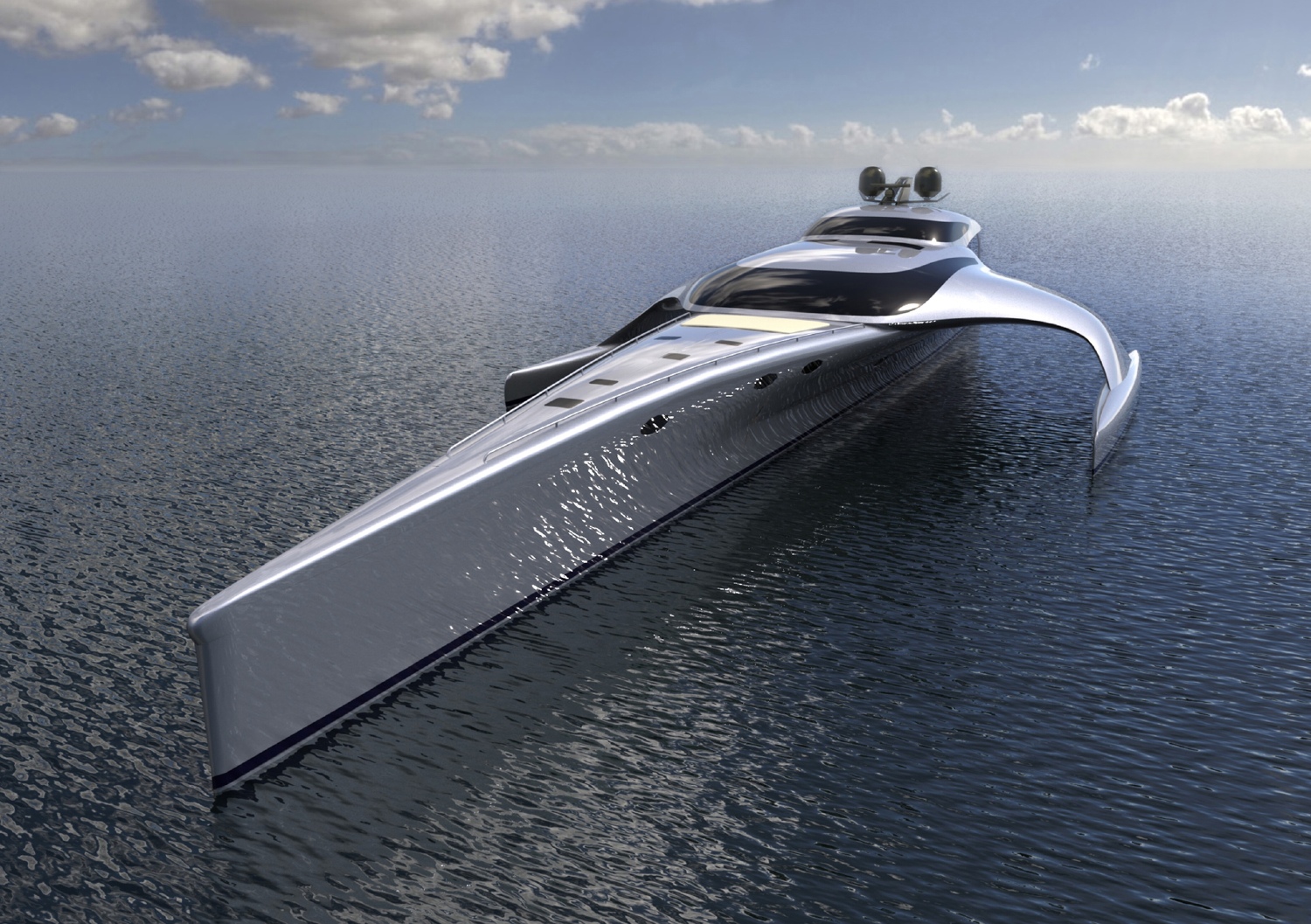 Luxury Trimaran Yacht