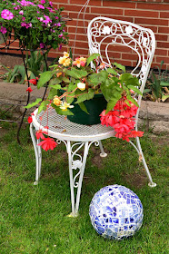 Garden Art Bowling Ball