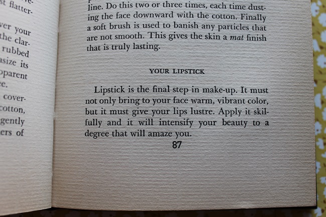 1930s vintage hair and makeup tips and instructions from Helena Rubenstein via VaVoomVintage.net