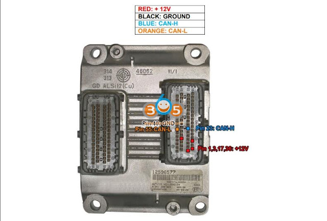 کلون GM ACDelco E69 ECM توسط Foxflash 4