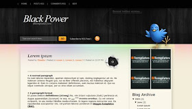 Black Power Blogger Layout