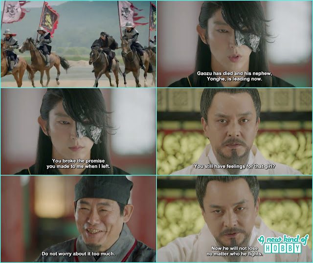  4th prince came back from jin and king ordered him to go to khitan but he refuse as king break th epromise and kick hae so out of the palace- Moon Lover Scarlet Heart Ryeo - Episode 12 - Review 