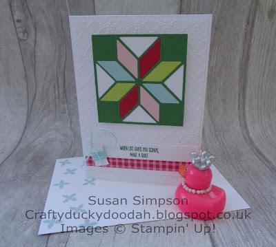 Stampin' Up! UK Independent  Demonstrator Susan Simpson, Craftyduckydoodah!, Christmas Quilted, September 2017 Coffee & Cards Project, Supplies available 24/7 from my online store, 