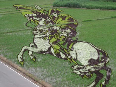 japão arte em arrozal 2009