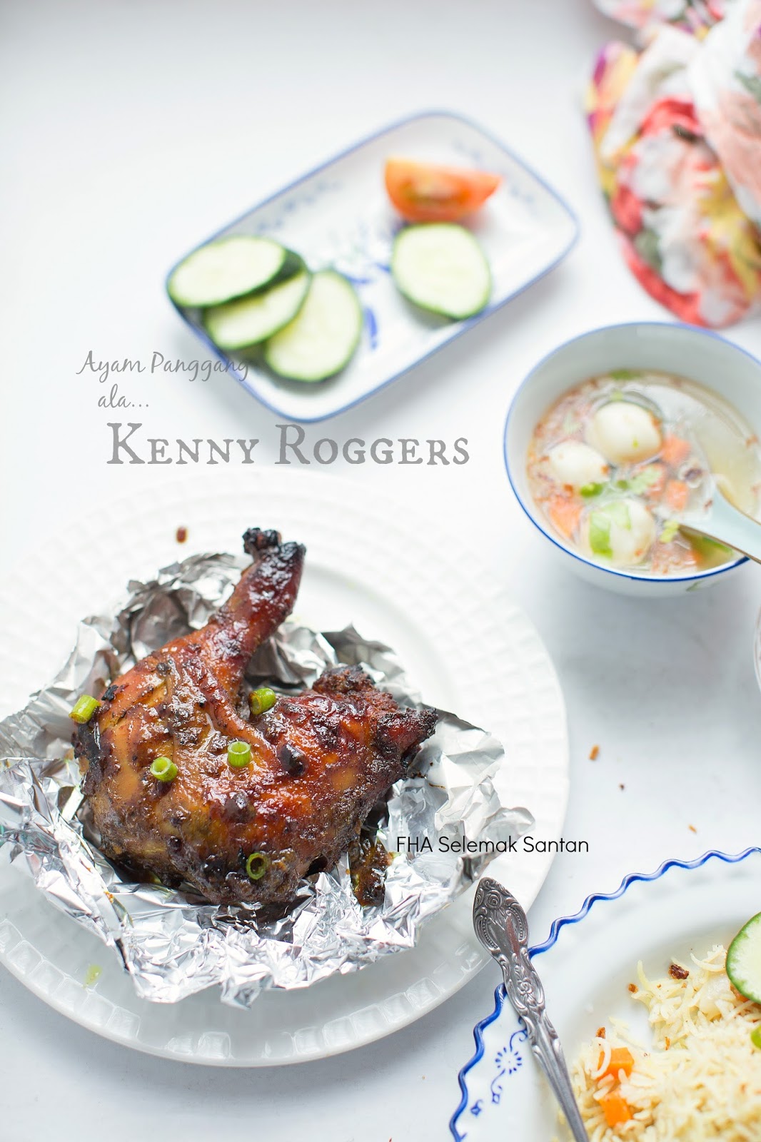 AYAM PANGGANG ala ~ KENNY ROGERS  Sedap dan berselera 