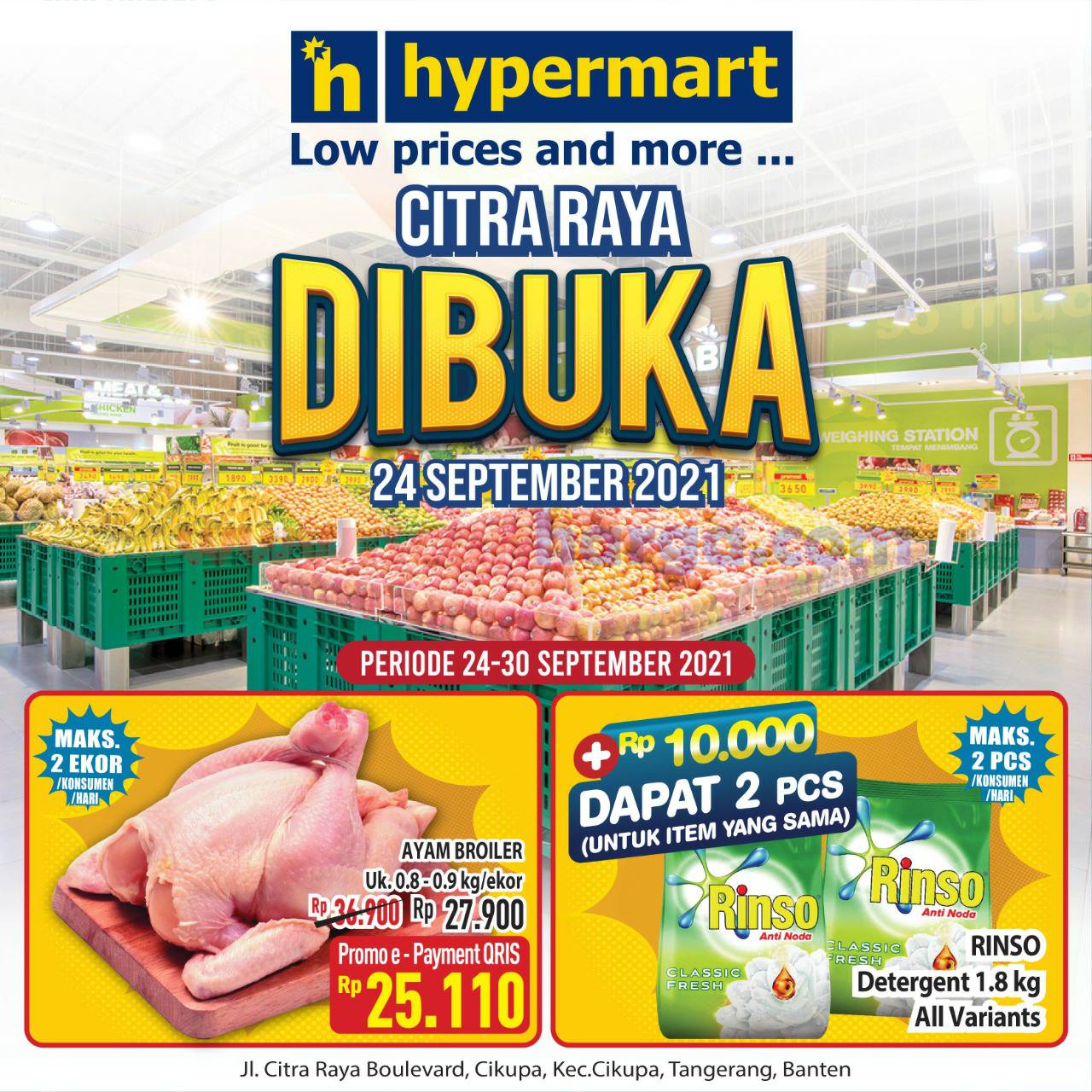 HYPERMART CITRA RAYA Promo Grand Opening