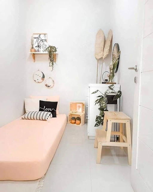 design bilik tidur remaja perempuan simple
