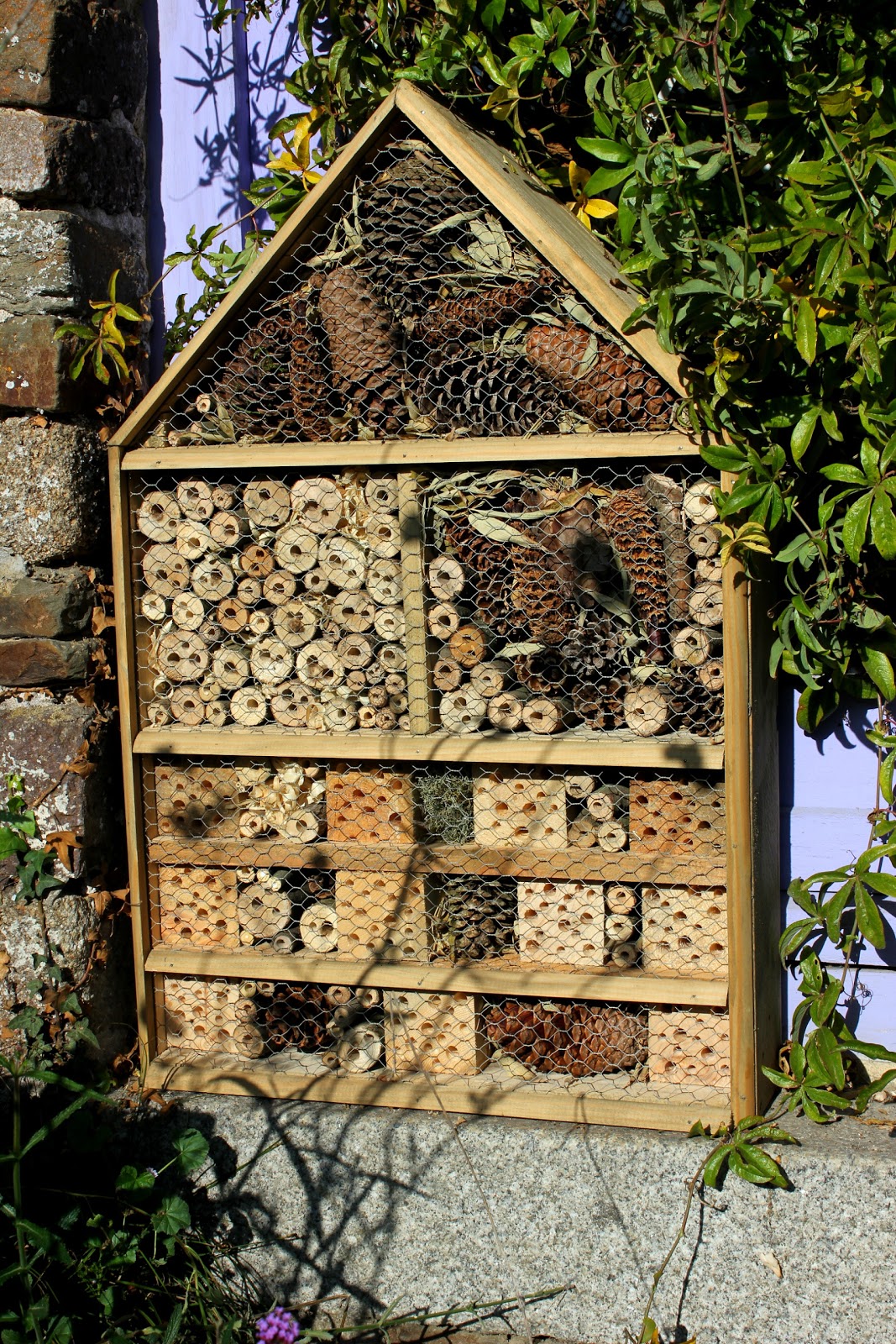 Home-made Repurposed Wood, Luxury Insect Hotel or Five Star Bug House for the Discerning Arthropod