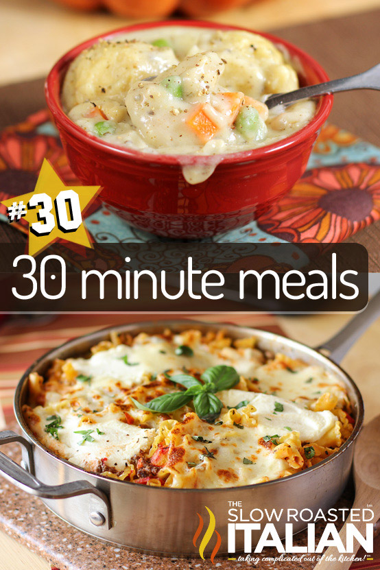 The Biggest 30 Minute Meal Round Up!