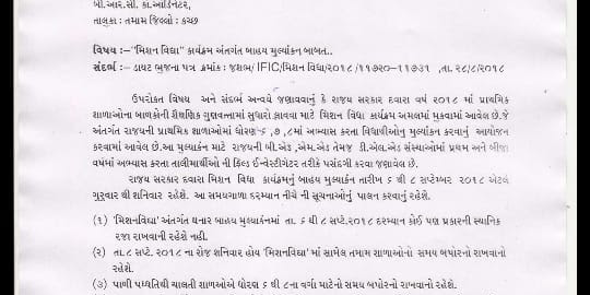 Mission vidhya antargat bahy mulyankan gr by kutchh bhuj jillo 