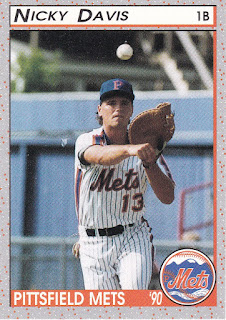 Nick Davis 1990 Pittsfield Mets card