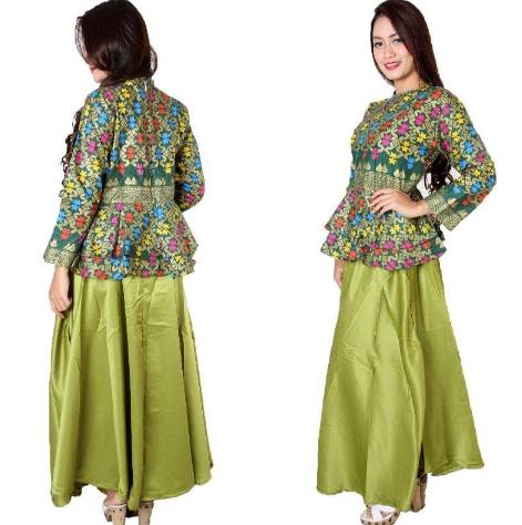 18+ Koleksi Baju Batik Setelan Wanita | Model Terbaru Kombinasi Rok