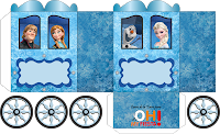 Frozen Carriage Shaped Free Printable Box.