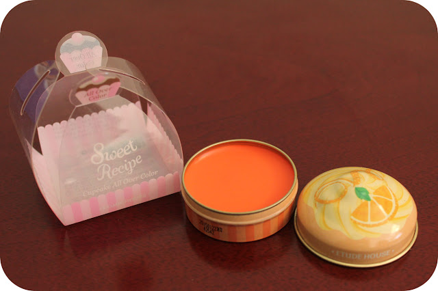 Etude House Sweet Recipe Cupcake All Over Color OR201 Orange Choux Cake