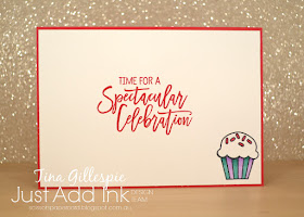 scissorspapercard, Stampin' Up!, Just Add Ink, Birthday Cheer Bundle, Rectangle Stitched Framelits, Blends