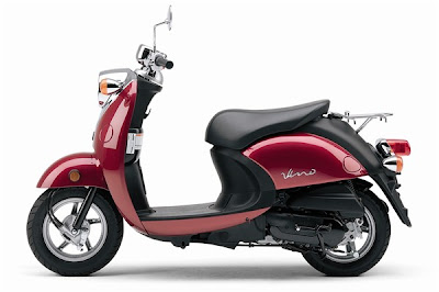  2010 Yamaha Vino 125 Red Color