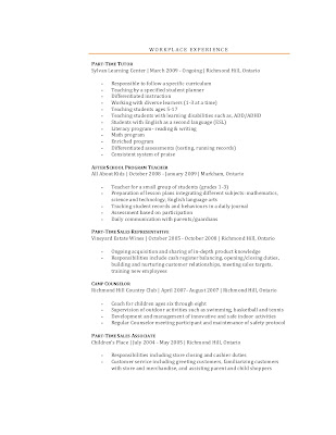 teacher curriculum vitae examples. house Teacher Resume Template