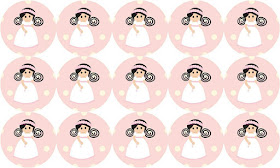 Girl doing Her First Communion: Free Printable Cake Toppers 