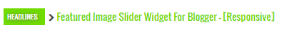 news headlines widget - mobile responsive
