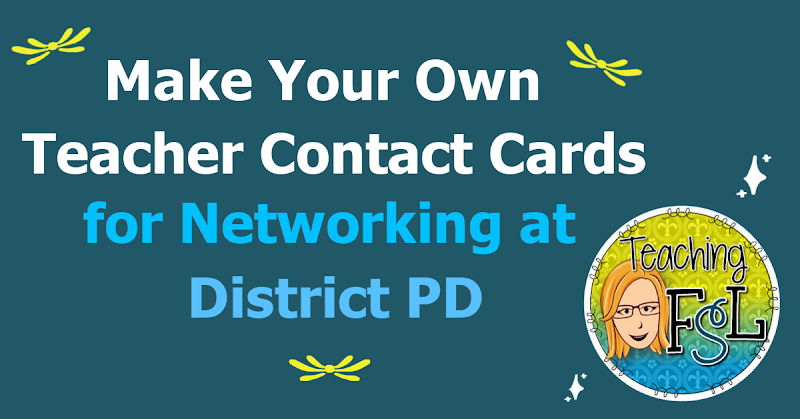 Make an Educator Contact Card