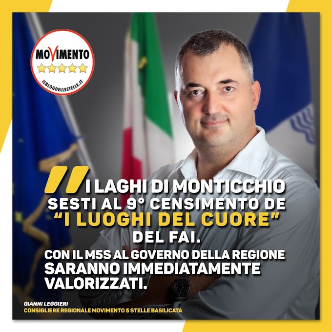 Leggieri (M5S): "I Laghi di Monticchio sesti al 9° Censimento de 'I Luoghi del Cuore' del FAI"