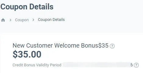 Welcome JRFX $35 no deposit bonus
