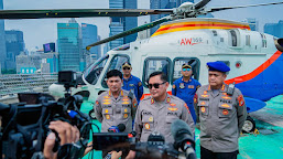 Kapolda Metro Jaya Pantau Situasi Keamanan Jakarta Lewat Udara