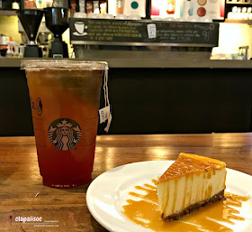 Iced Tea and Cheesecake from Starbucks BGC Stopover