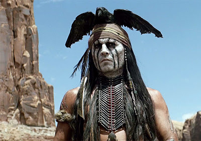 Johnny Depp in THE LONE RANGER