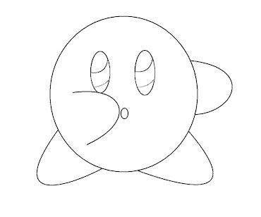 #18 Kirby Coloring Page