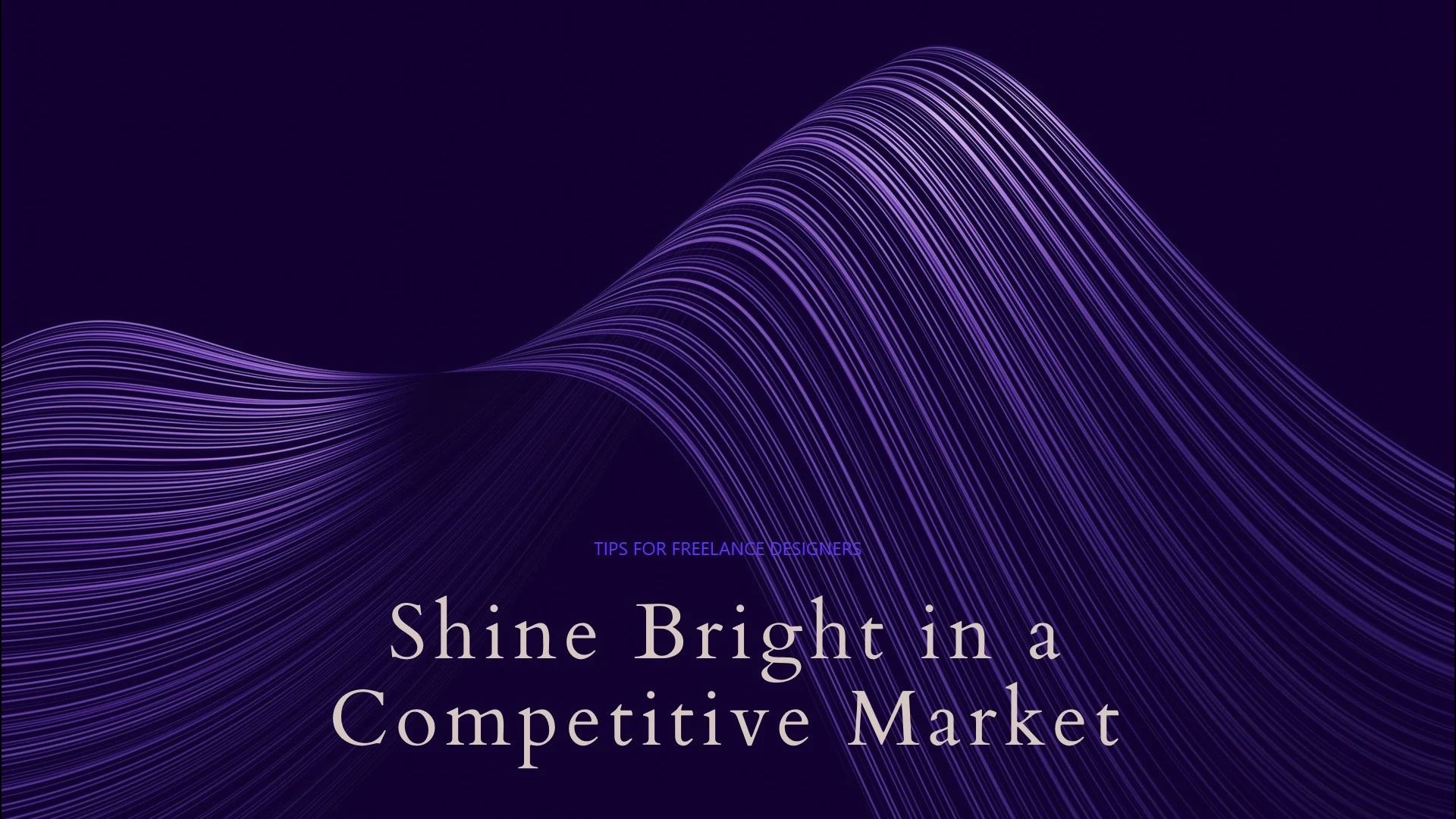 Freelance Design: How to Shine Bright in a Competitive Market | by Michael Mark Vallescas | Blogger