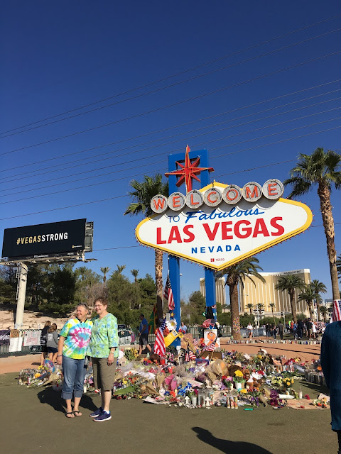 Las Vegas Sign memorial #VegasStrong