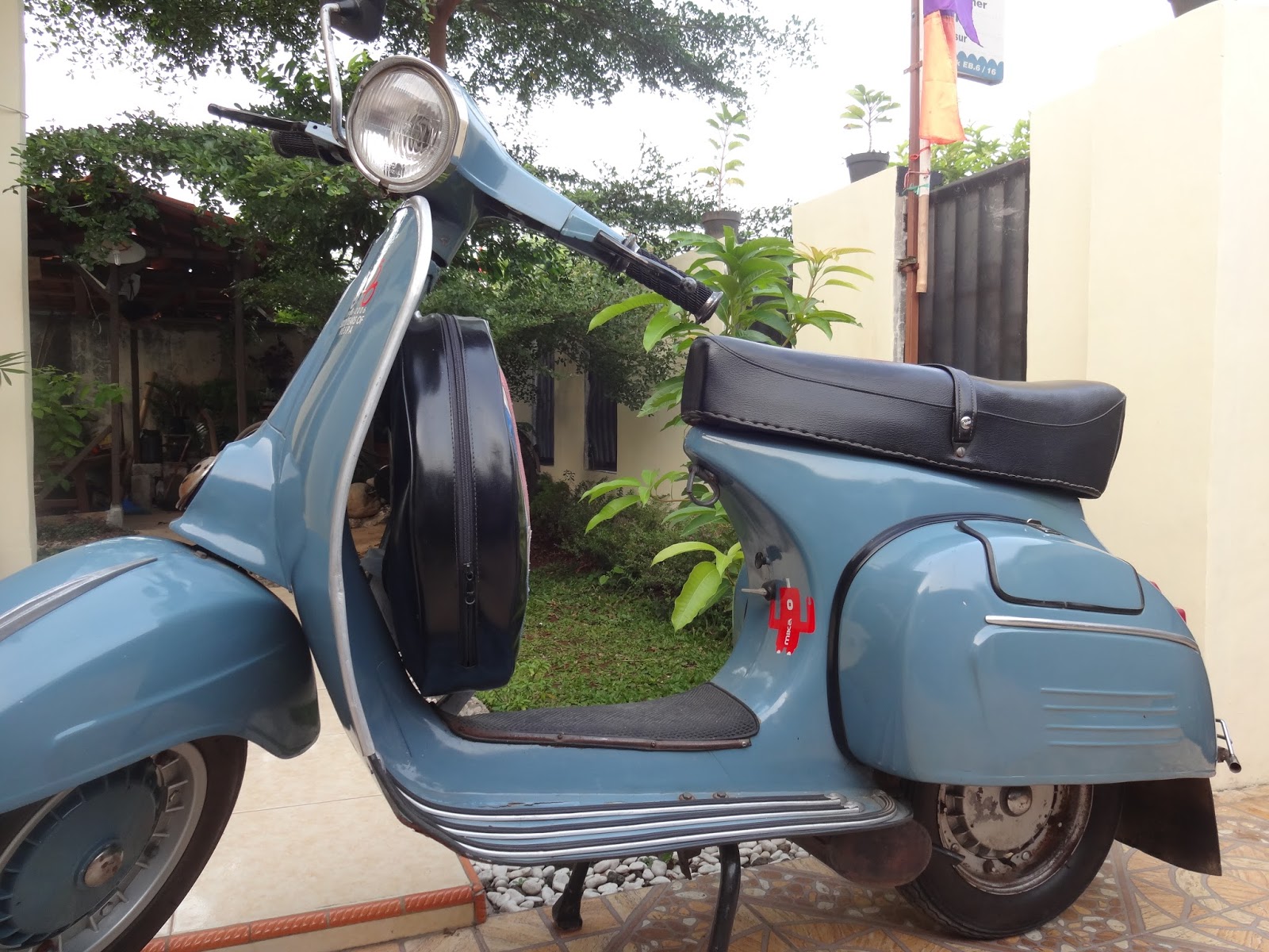 Las Vespa BAGUS Dan KUAT Cat Frame Sepeda MOTOR Jakarta