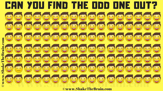 In this Odd Emoji Out Picture Puzzle, your challenge is to find the Emoji which is different