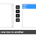 Move list box items from one box to another with jquery