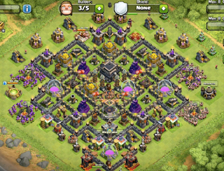 Kumpulan Base Farming TH9 Clash Of Clans Terbaru 2016 