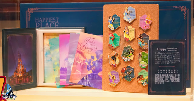 香港迪士尼樂園2021年迪士尼公主女王徽章系列及公主剪影主題明信片, Hong-Kong-Disneyland-2021-Disney-Princess-and-Queens-Pins-plus-Princess-Postcard-Set