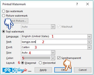 Langkah 4 Cara Menambahkan Ms Word Watermark Di Microsoft Office Word