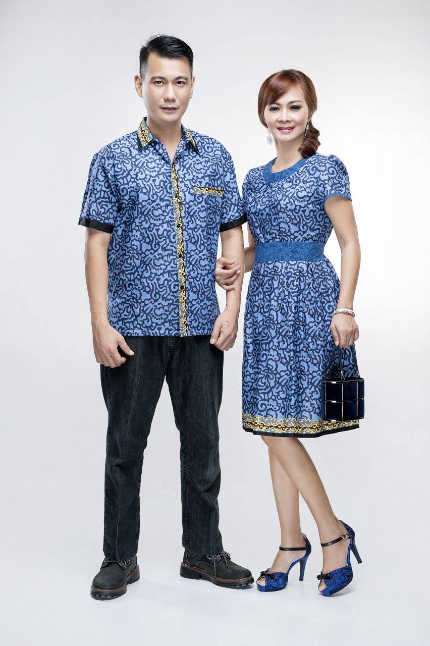  Baju  Batik  Couple  Motif Masa kini Batik  Bagoes Solo