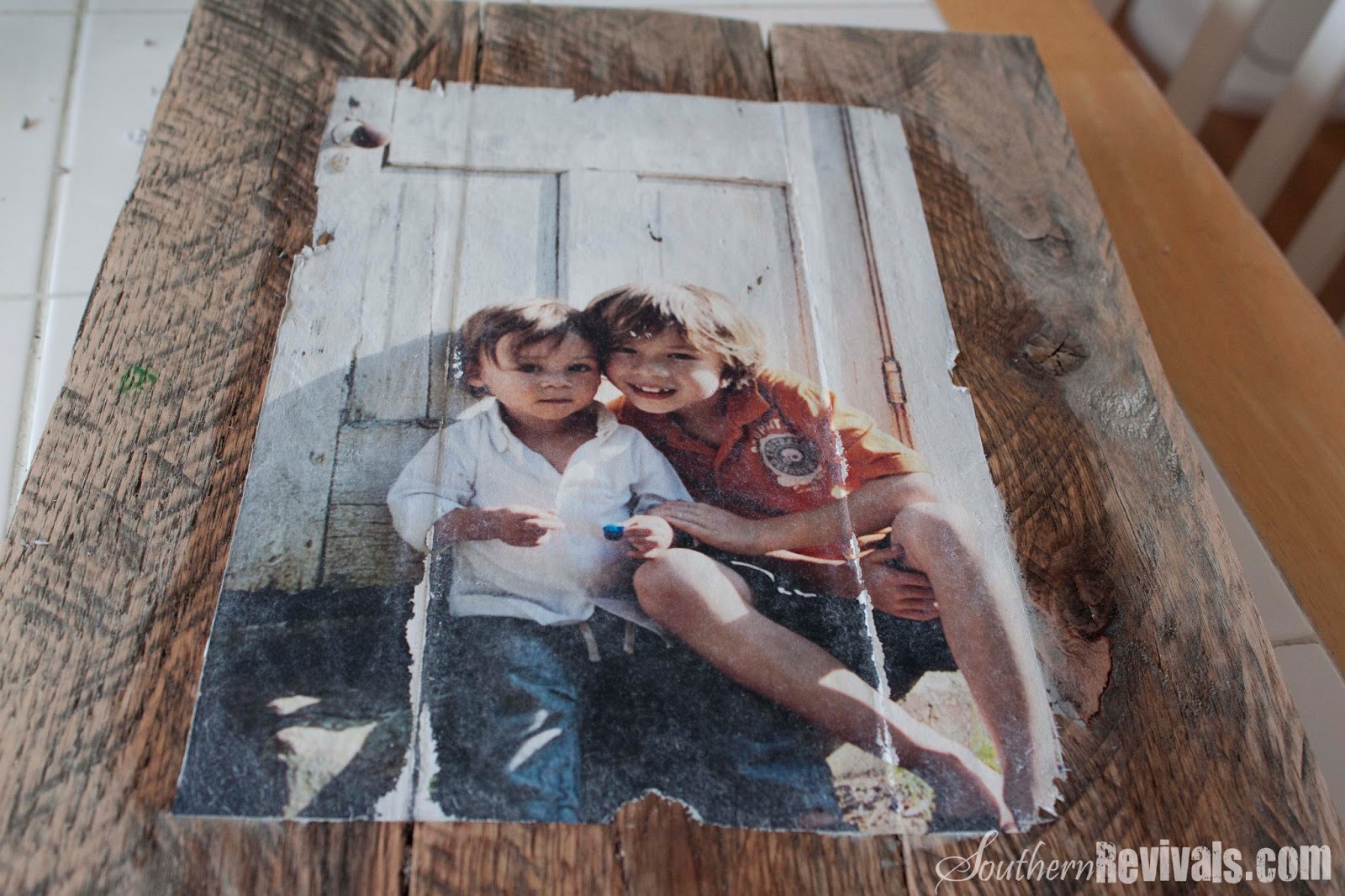mod how to with wood on decoupage podge & Technique Frames Pallet Photo DIY Transfer Photo