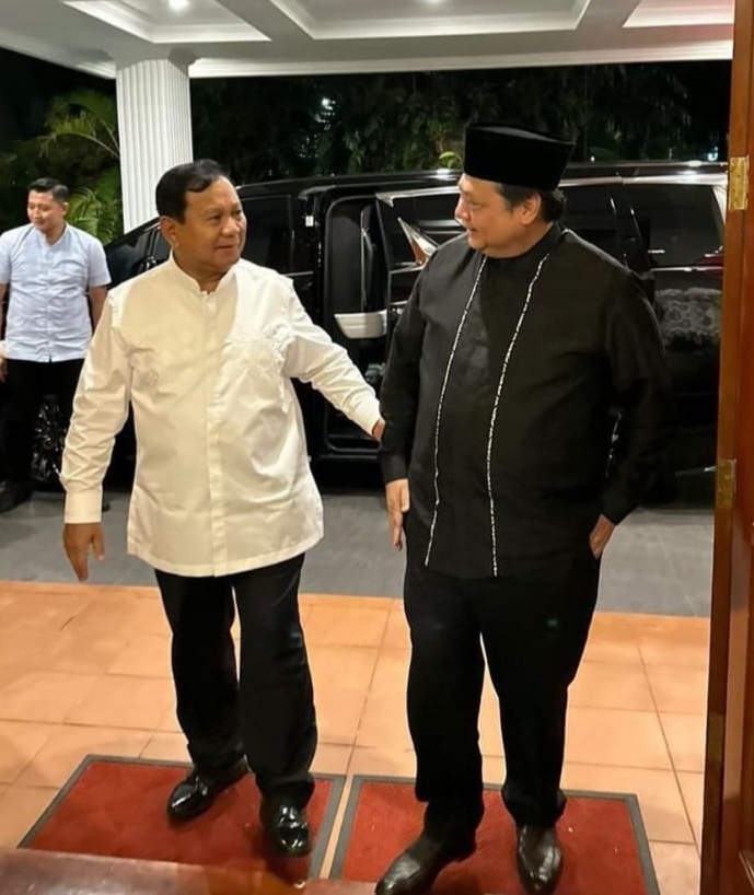 Netizen Dorong Prabowo-Airlangga Maju Pilpres 2024