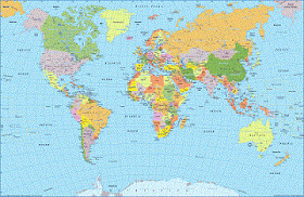 Kart over Norge By Regional Provinsen