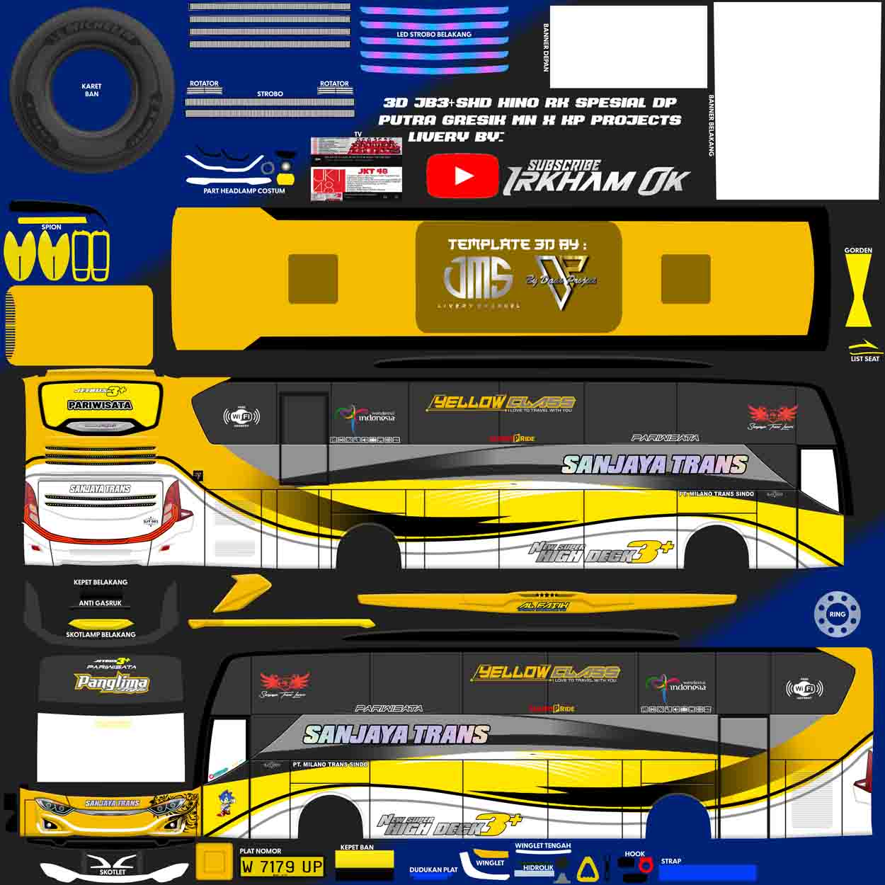 mod bussid sanjaya trans