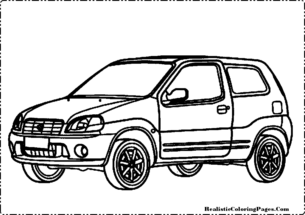 Suzuki Cars Coloring Pages | Realistic Coloring Pages