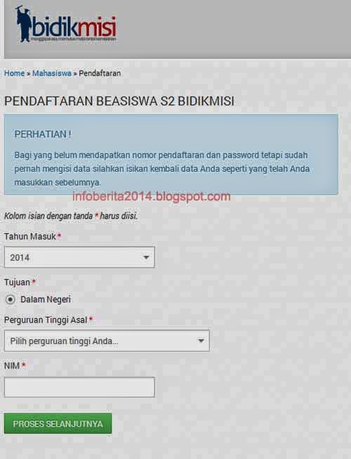 cara daftar bidikmisi S2 part 4