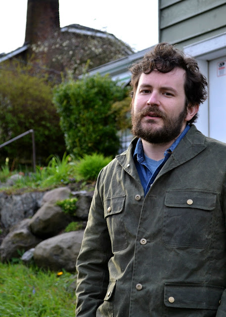 menswear, seattle, freeman's sporting club, waxed canvas, denim shirt, beard