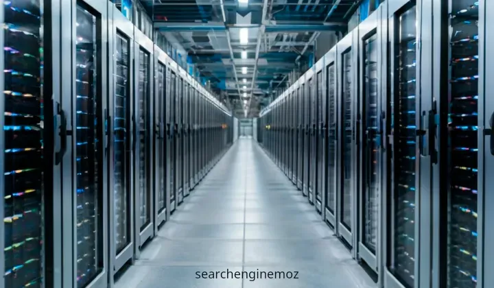 A row of Cloud TPU v5p AI accelerator supercomputers in a Google data center