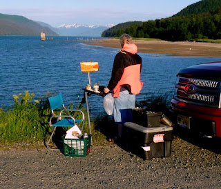 Devita Writer out painting near summer solstice