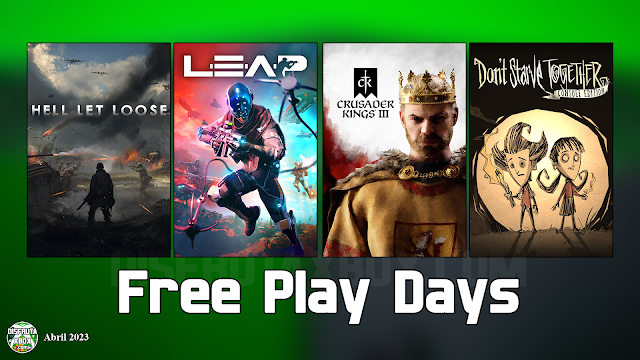 Días de juego gratis (del 27 al 30 abril 2023) #freeplaydays